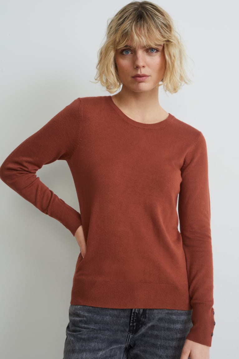 Jumpers C&A Damske Hnede | 3796YVUDX