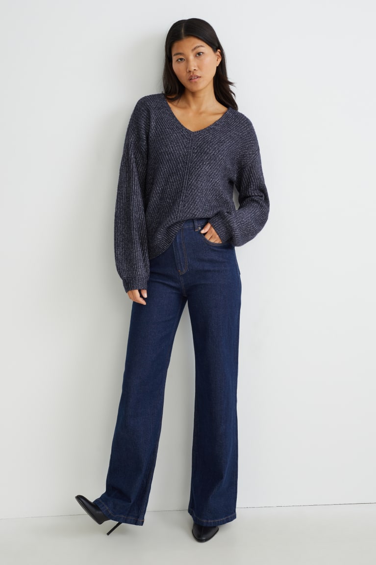 Jumpers C&A Damske Tmavo Modre | 2653XAEJL