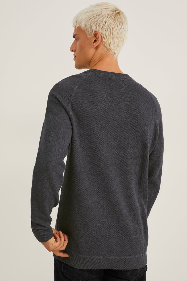 Jumpers C&A Organic Bavlnene Panske Siva | 9381CQUEB