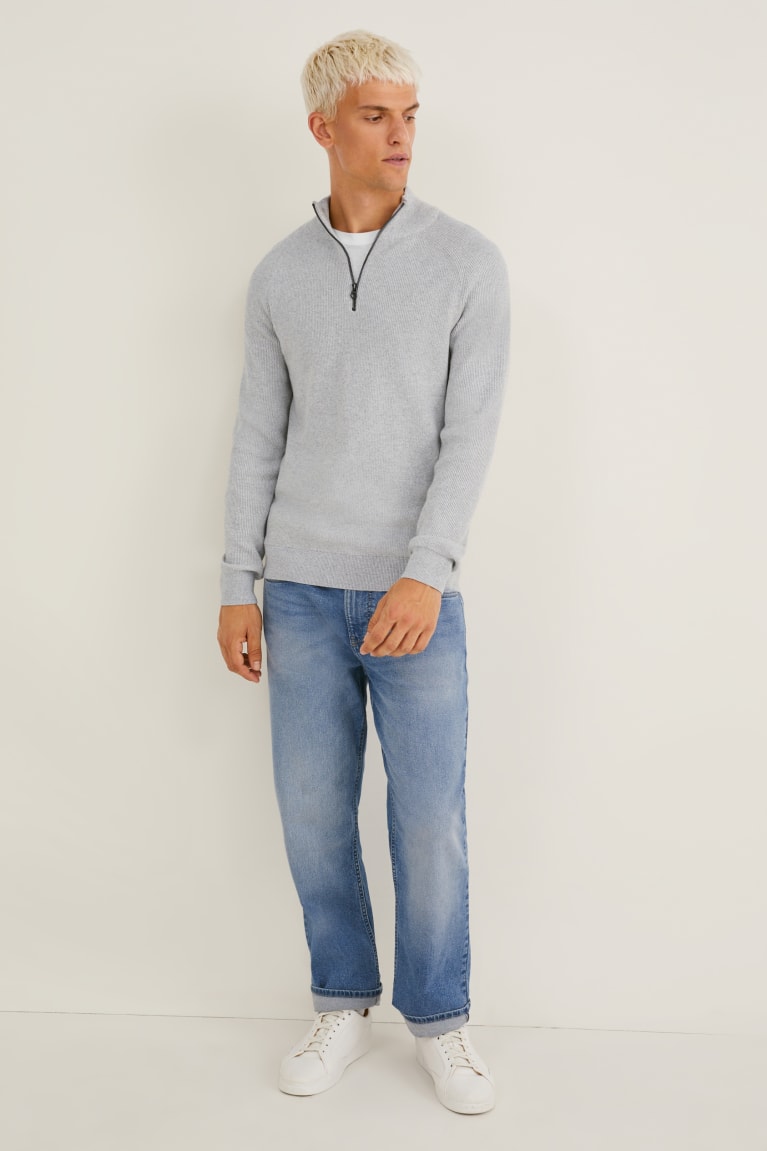 Jumpers C&A Panske Svetlo Siva | 3521ITZMQ