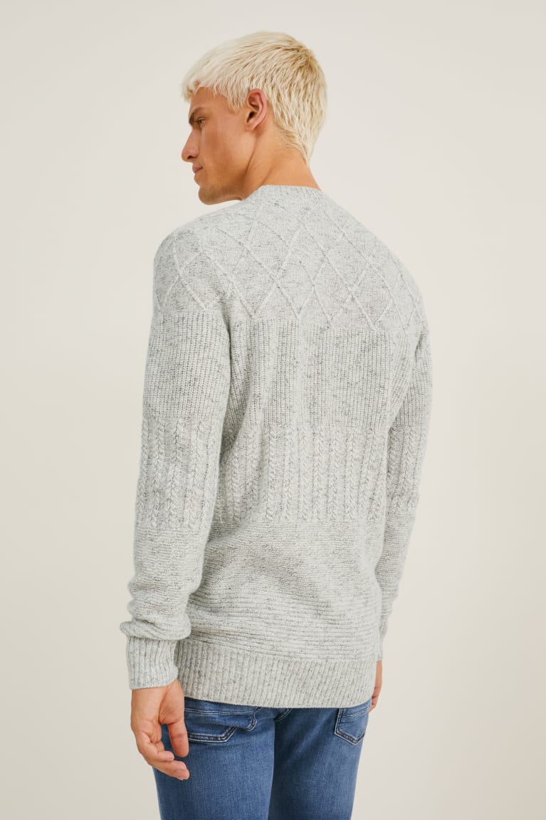 Jumpers C&A Panske Svetlo Siva | 3981LPOUT