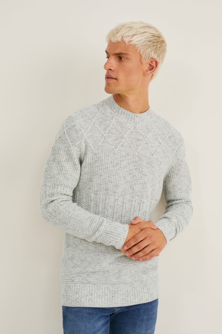 Jumpers C&A Panske Svetlo Siva | 3981LPOUT