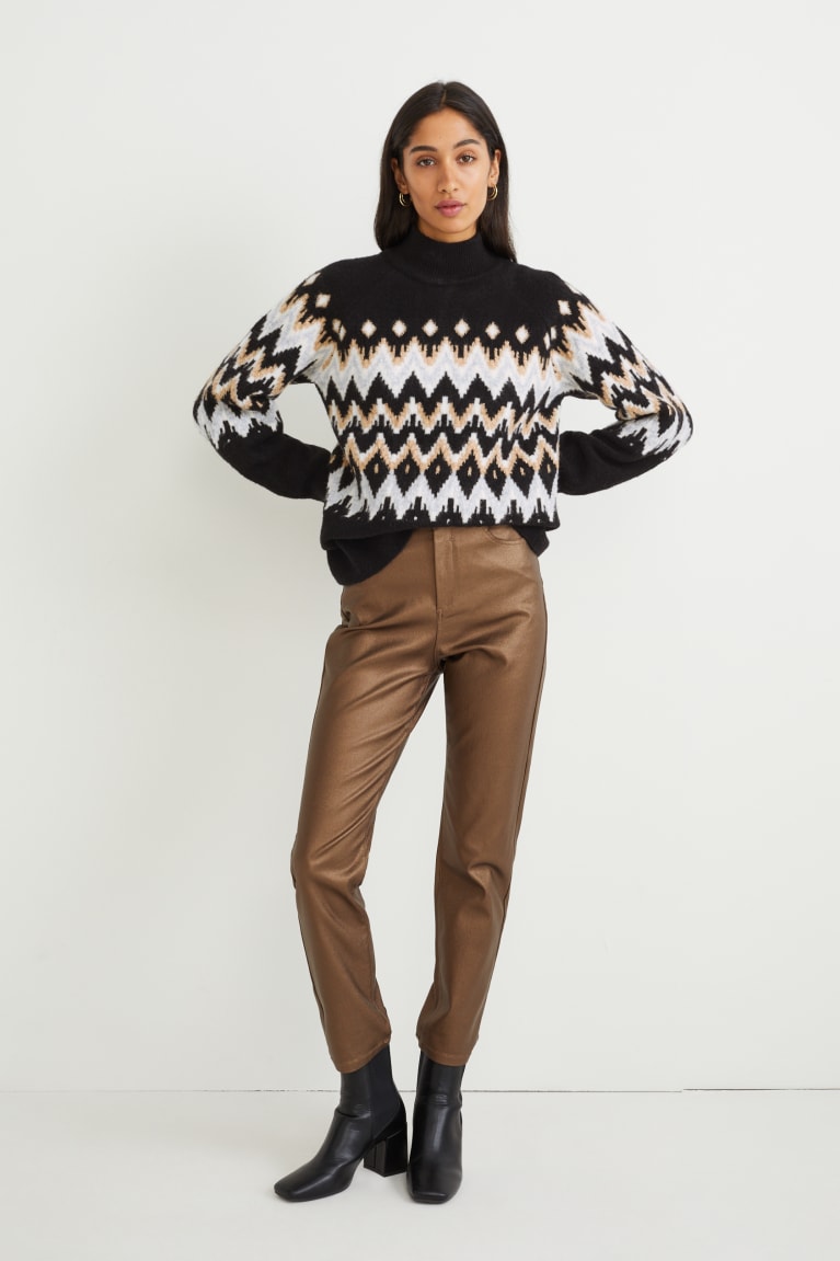 Jumpers C&A Patterned Damske Čierne | 6917BAWKZ