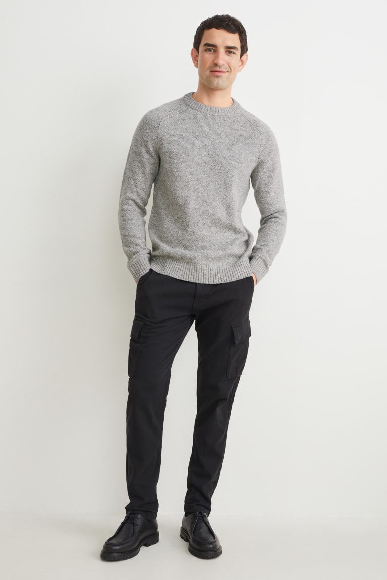 Jumpers C&A Recycled Panske Svetlo Siva | 7140GRUBN