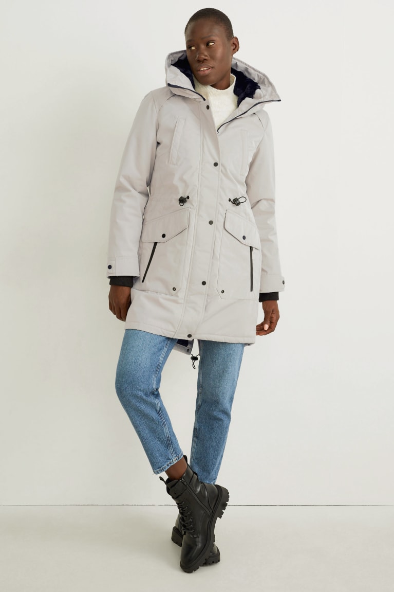 Kabáty C&A Parka With Hood Damske Creme | 0983YHOBV