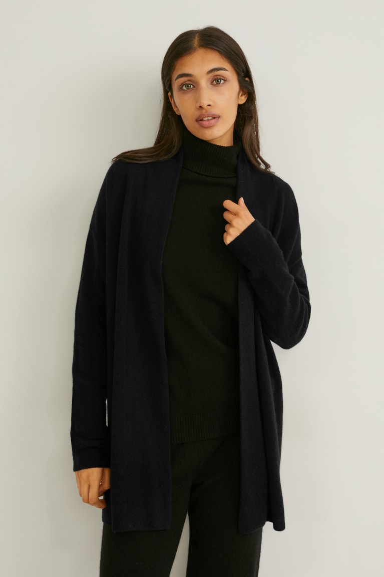 Kardigán C&A Cashmere Damske Čierne | 7295NVBWP