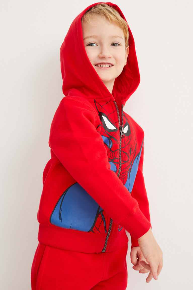 Mikiny C&A Spider-man Zip-through With Hood Dievcenske Červené | 5602XTLSW