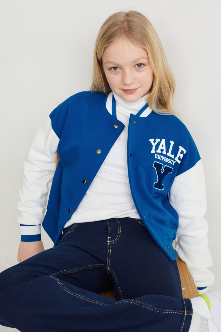 Mikiny C&A Yale University Zip-through Dievcenske Modre | 2903LEYCH