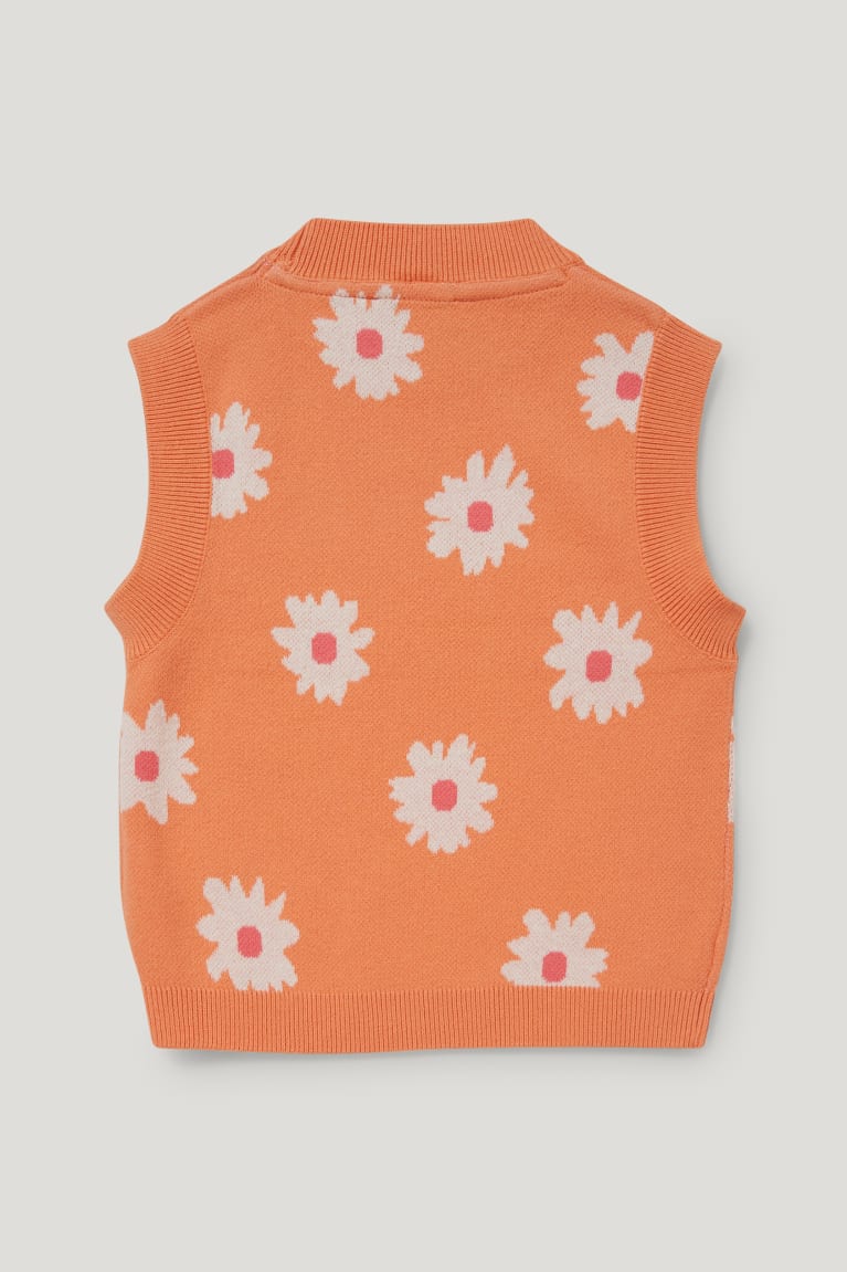 Mikiny S Kapucňou C&A Slipover Floral Dievcenske Oranžové | 2318DWQIV