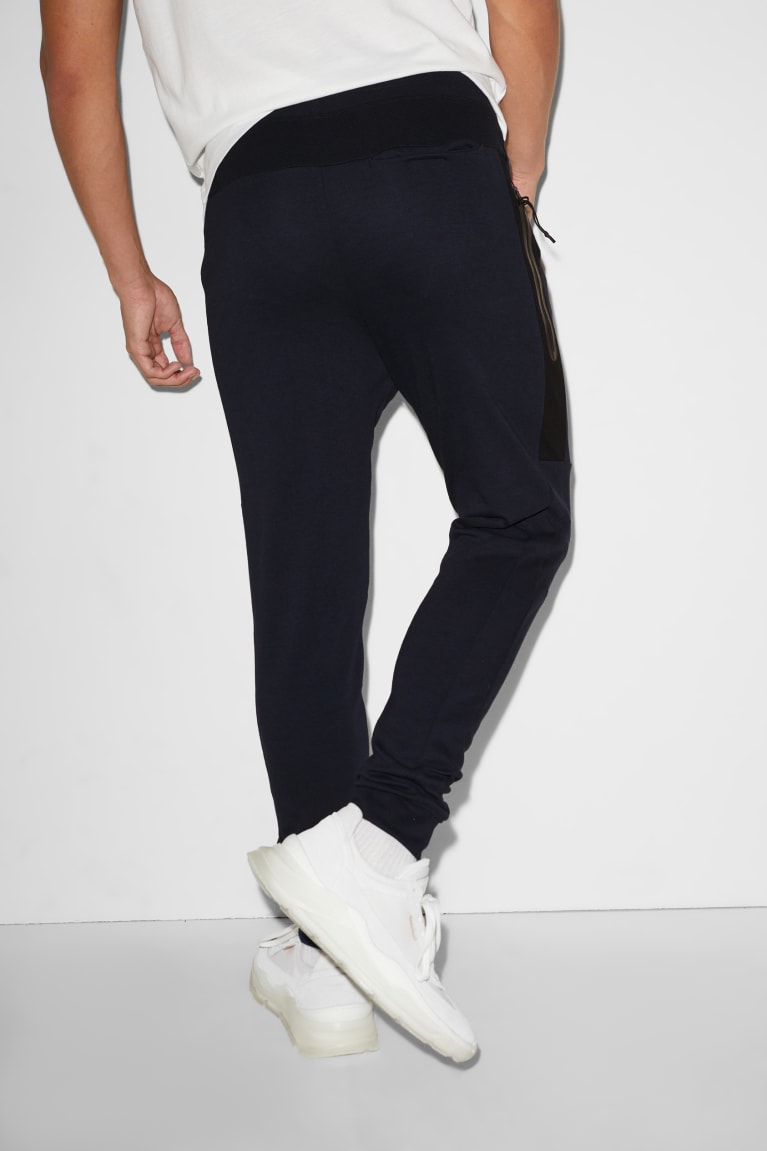 Nohavice C&A Clockhouse Joggers Panske Tmavo Modre | 6045GEUND