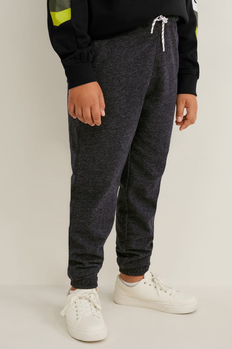 Nohavice C&A Extended Sizes Multipack Of 2 Joggers Chlapcenske Čierne | 8790DEFPQ