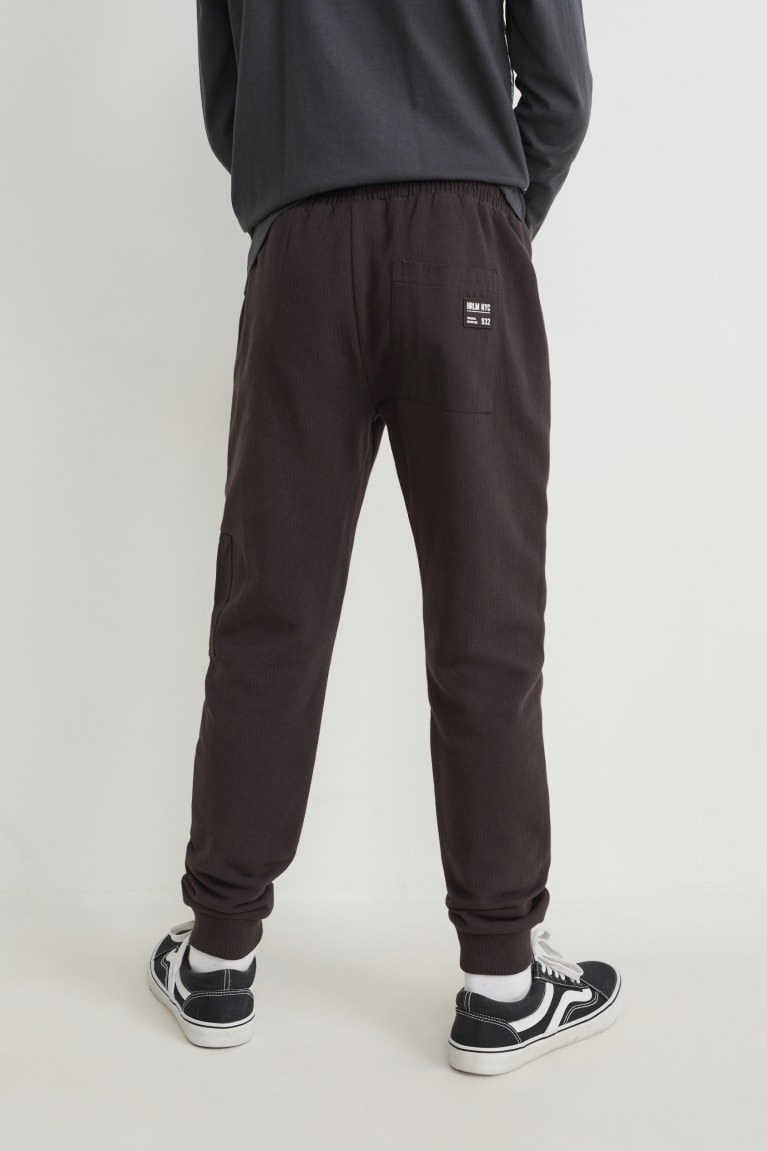 Nohavice C&A Joggers Chlapcenske Čierne | 6514IUKXC