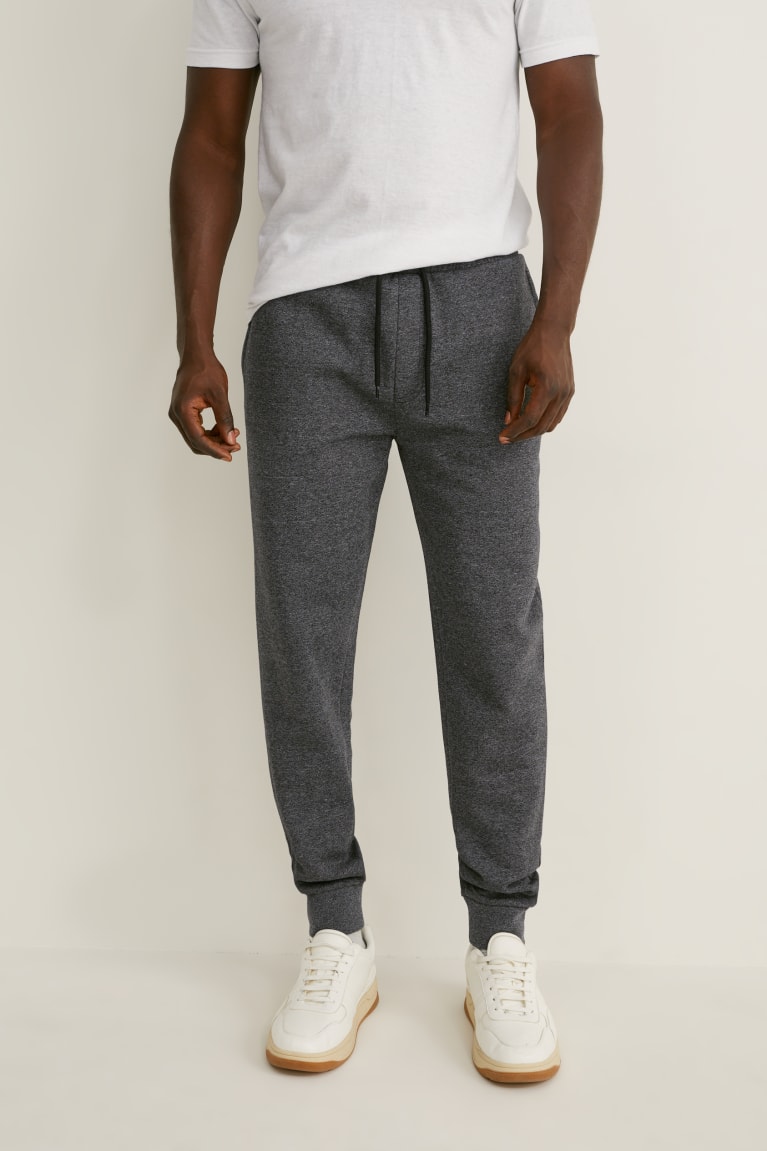 Nohavice C&A Joggers Organic Bavlnene Panske Siva | 3049KTSVW