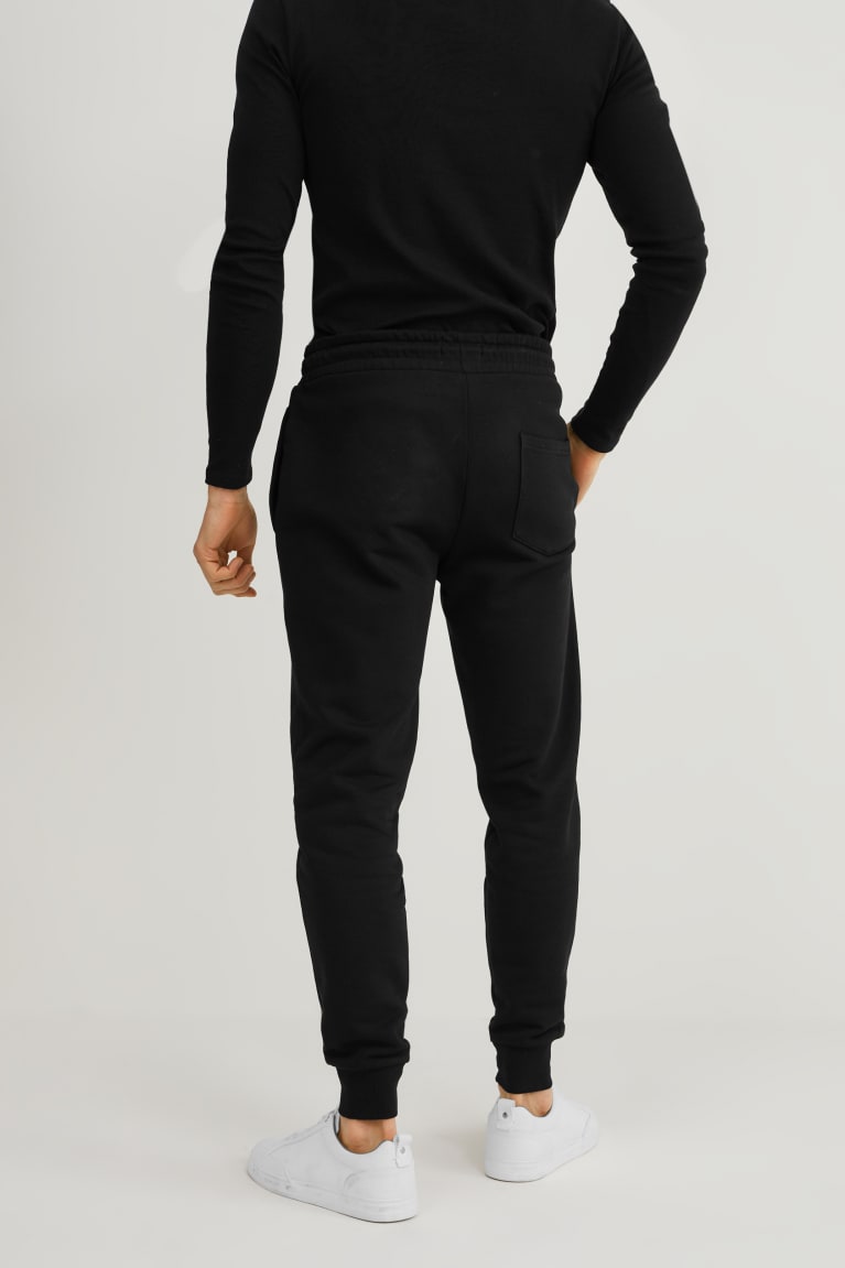 Nohavice C&A Joggers Organic Bavlnene Panske Čierne | 3694UPBRO