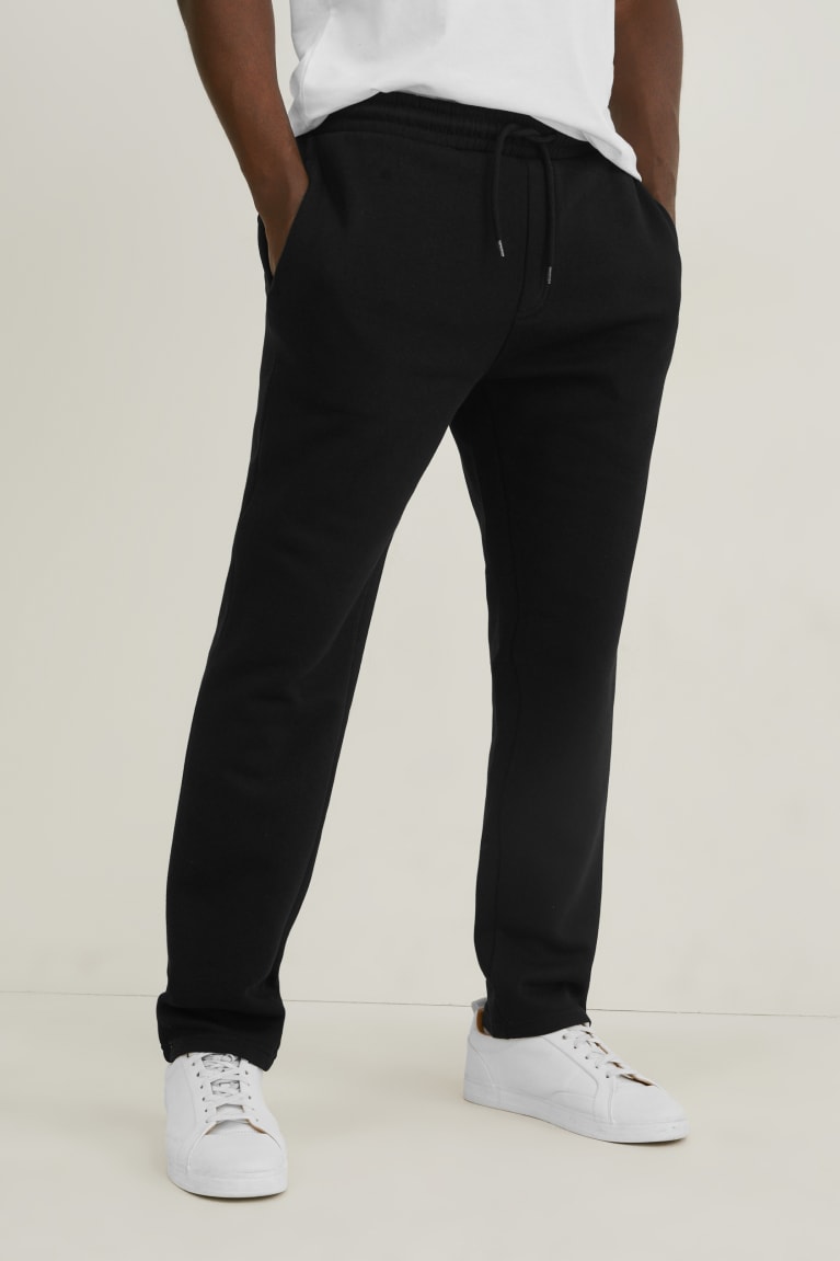 Nohavice C&A Joggers Organic Bavlnene Panske Čierne | 6052OMWHQ