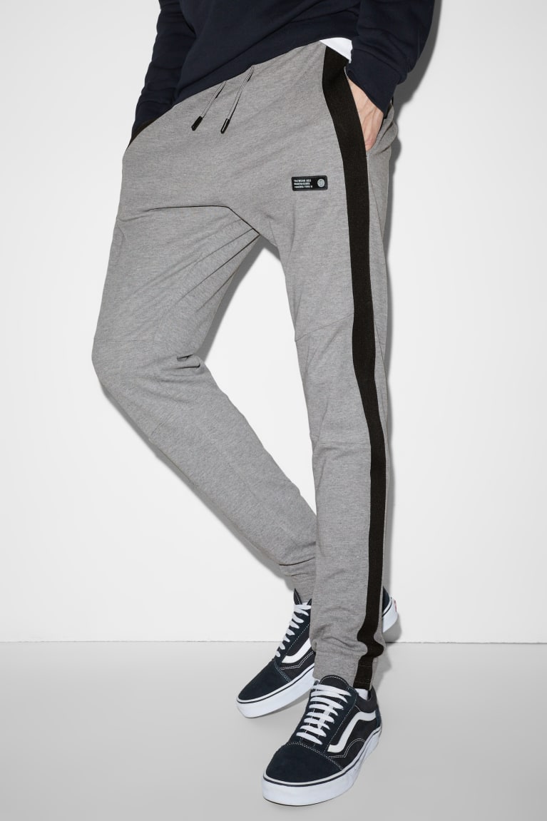 Nohavice C&A Joggers Panske Siva | 3514QDUGC