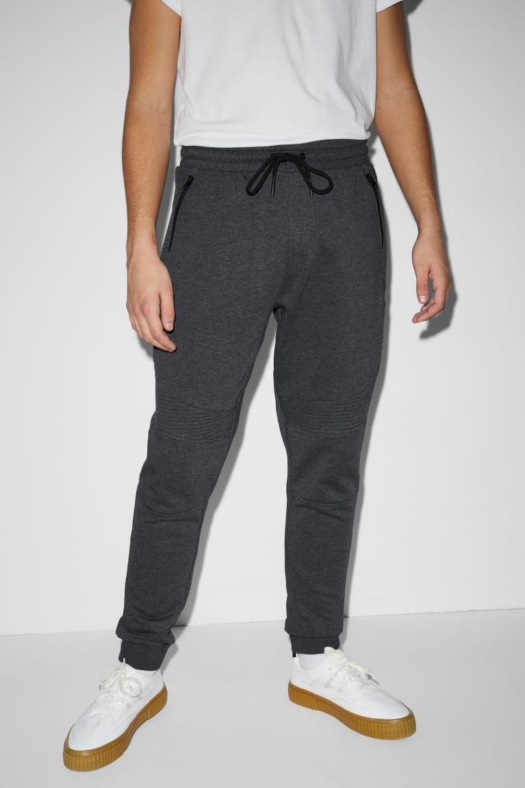 Nohavice C&A Joggers Panske Tmavo Siva | 6751XMRCD