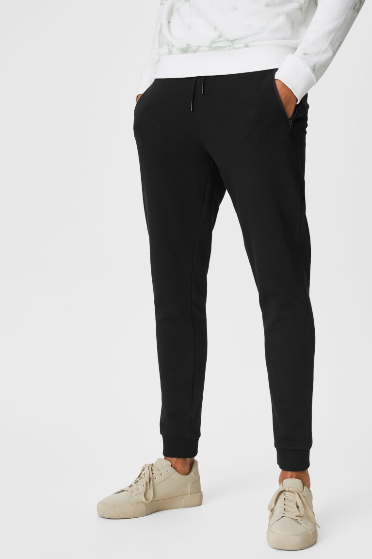 Nohavice C&A Joggers Panske Čierne | 2573HSIRB