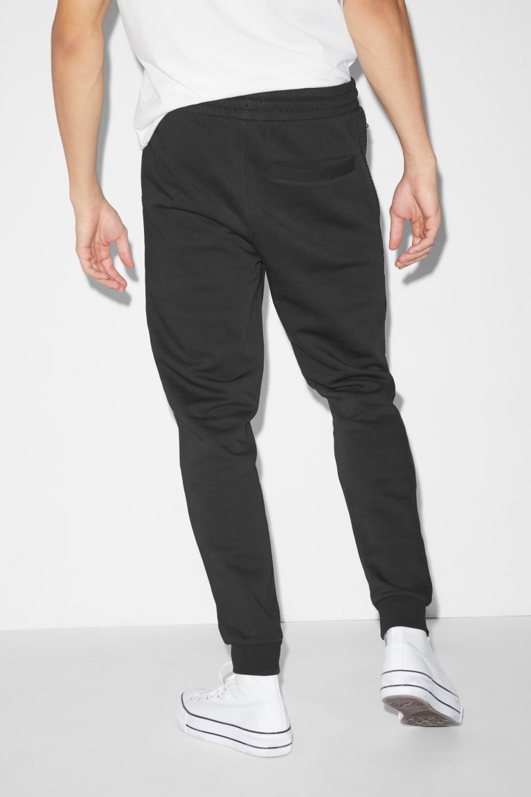 Nohavice C&A Joggers Panske Čierne | 2714BILVG