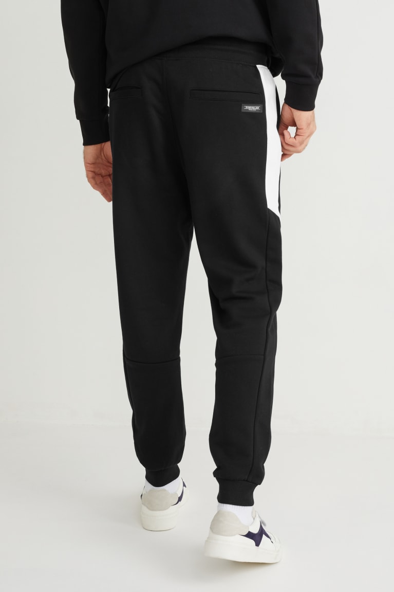 Nohavice C&A Joggers Panske Čierne | 4583CAHLU