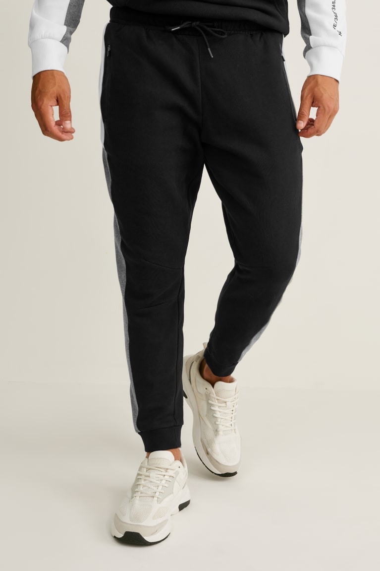 Nohavice C&A Joggers Panske Čierne | 9314LSMTD