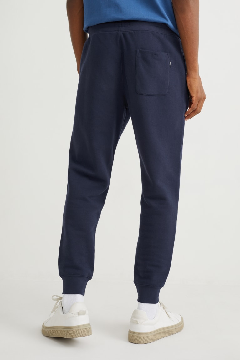 Nohavice C&A Joggers With Recycled Polyester Panske Tmavo Modre | 0693OYQPR