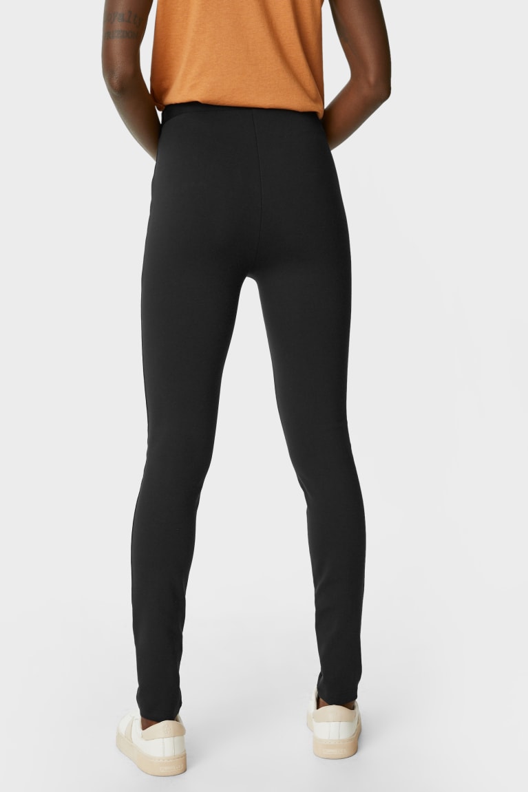 Nohavice C&A Leggings Damske Čierne | 8653RZCXG