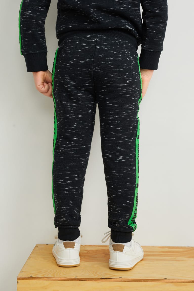 Nohavice C&A Minecraft Joggers Chlapcenske Tmavo Siva | 8354ZXFAB