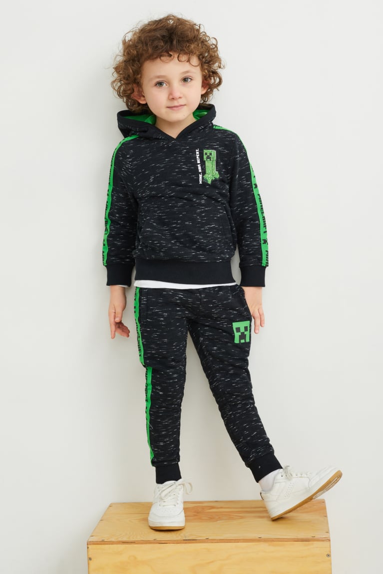 Nohavice C&A Minecraft Joggers Chlapcenske Tmavo Siva | 8354ZXFAB