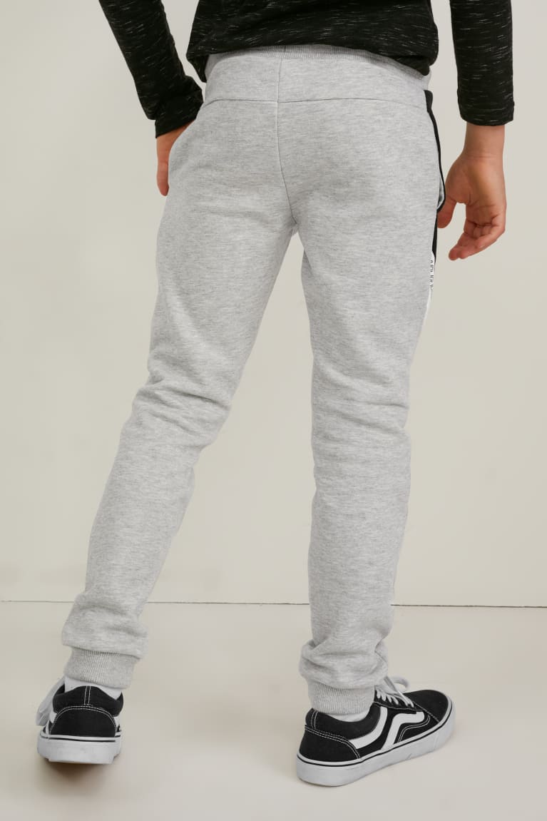 Nohavice C&A Multipack Of 2 Joggers Chlapcenske Čierne | 6253VLQAX