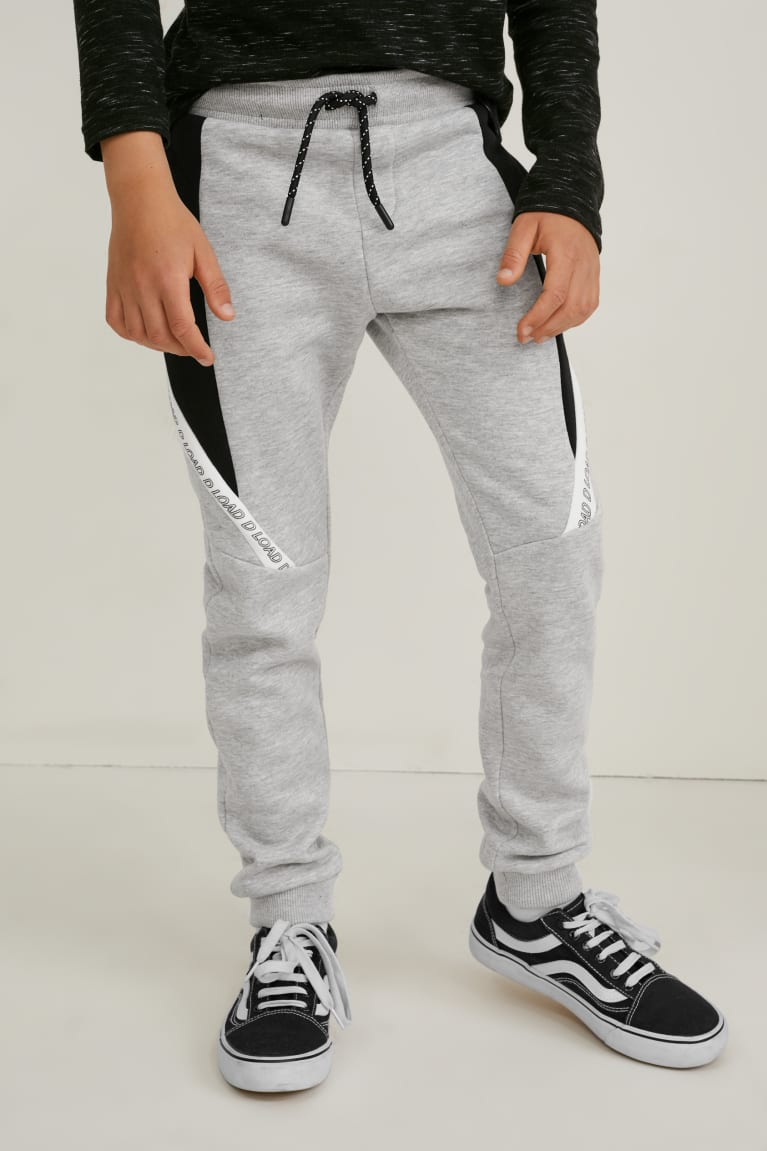 Nohavice C&A Multipack Of 2 Joggers Chlapcenske Čierne | 6253VLQAX