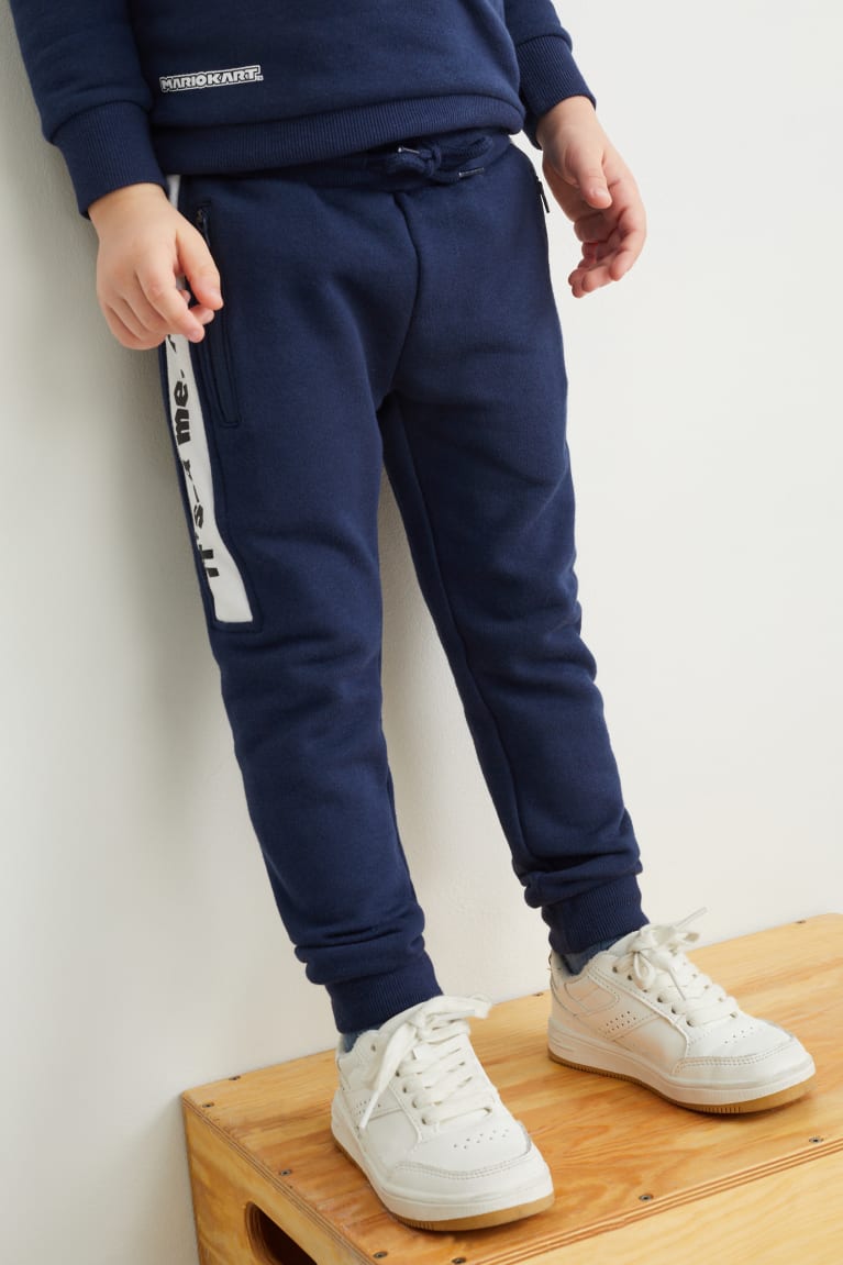 Nohavice C&A Super Mario Joggers Chlapcenske Tmavo Modre | 0869ALURT