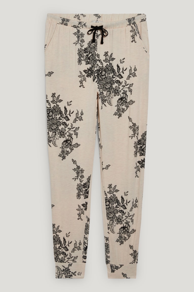 Nočná Bielizeň C&A Pyjama Bottoms Floral Damske Béžové | 7593HPBUJ