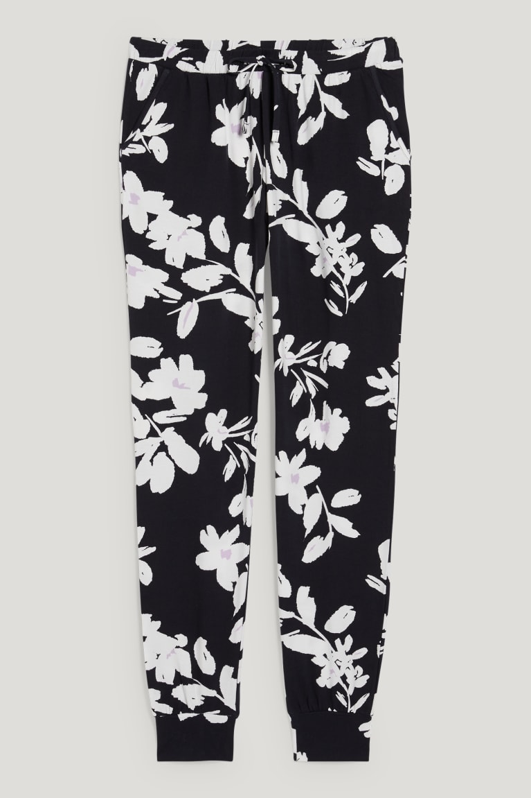 Nočná Bielizeň C&A Pyjama Bottoms Floral Damske Tmavo Modre | 9206EFLMJ