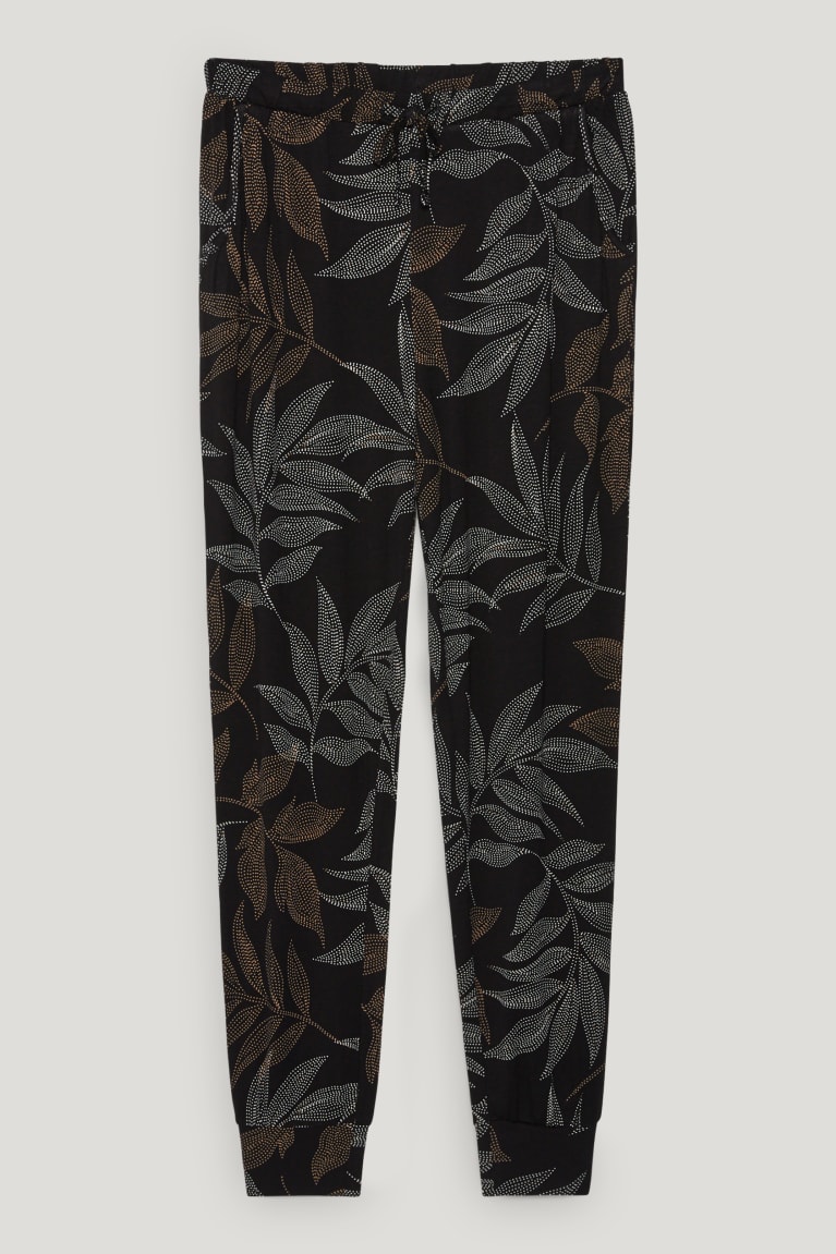 Nočná Bielizeň C&A Pyjama Bottoms Patterned Damske Čierne | 8943JTWPQ