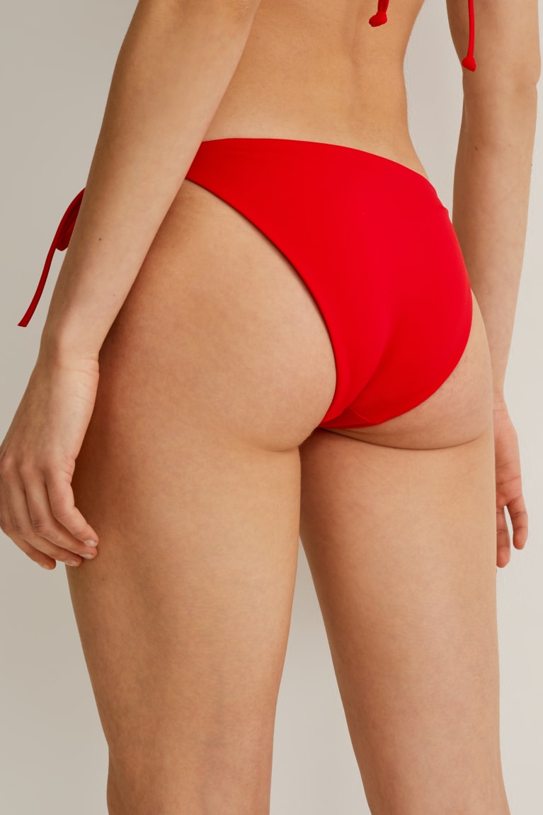 Plavky C&A Bikiny Bottoms Low Rise Damske Červené | 3079QRECM