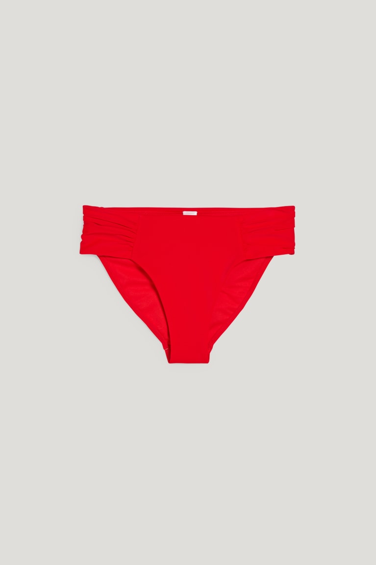 Plavky C&A Bikiny Bottoms Stredne Rise Damske Červené | 6043FNYAL