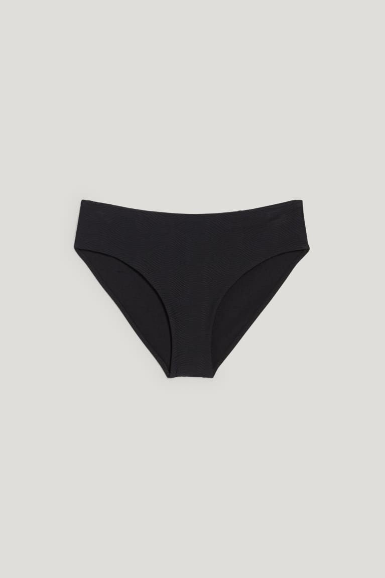 Plavky C&A Bikiny Bottoms Stredne-rise Lycra® Xtra Life™ Damske Čierne | 3412ZWMYA