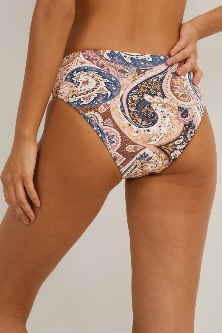 Plavky C&A Bikiny Bottoms Stredne-rise Lycra® Xtra Life™ Damske Béžové | 5687UKLJM