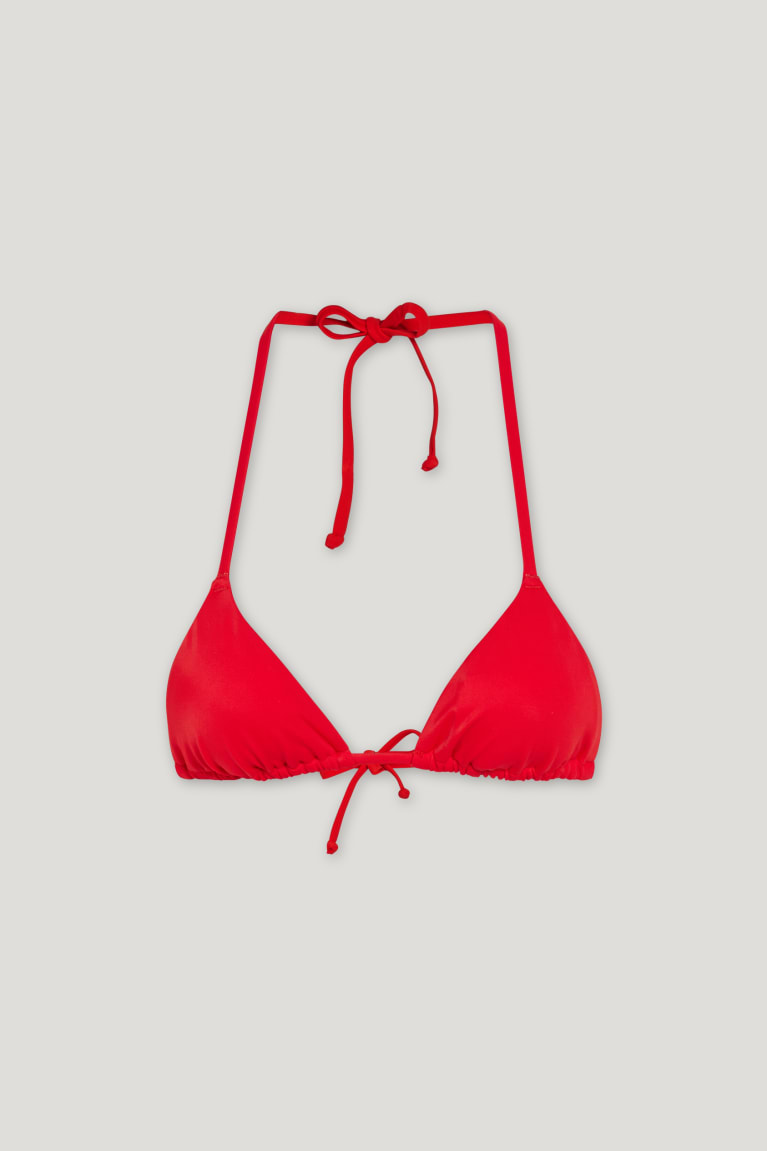 Plavky C&A Bikiny Triangle Polstrované Damske Červené | 7026DONUE