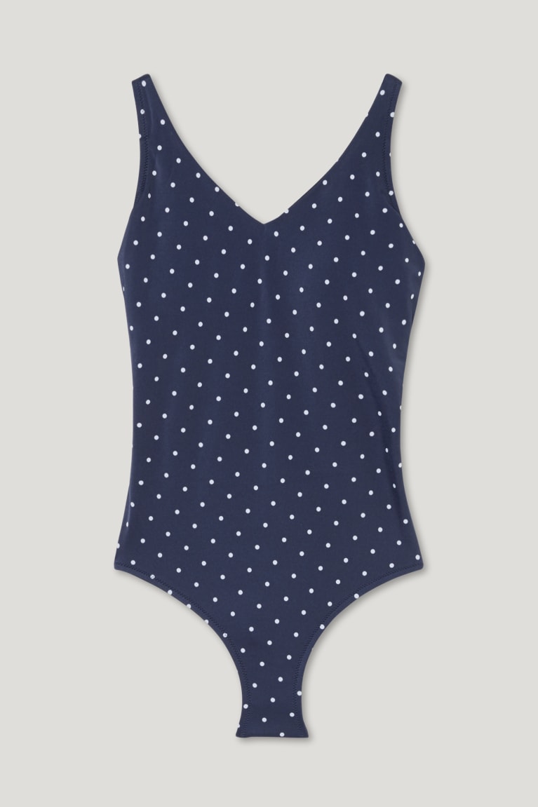 Plavky C&A Non-wired Mastectomy Swimsuit Polka Dot Damske Tmavo Modre | 8316BGMAU