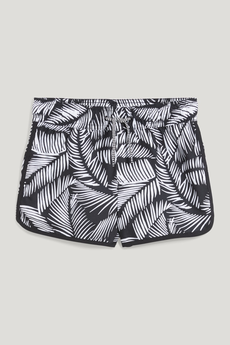 Plavky C&A Swim Patterned Dievcenske Biele Čierne | 1705AKSBQ