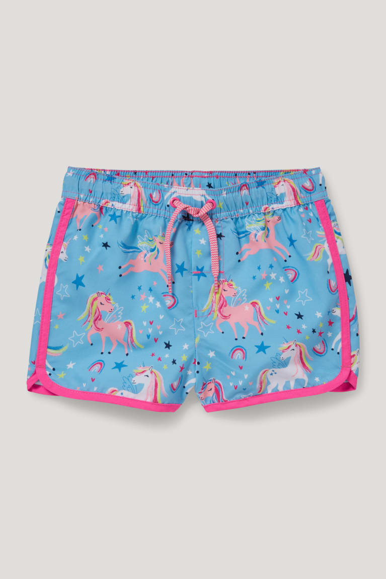 Plavky C&A Unicorn Swim Dievcenske Modre | 7246FROEA