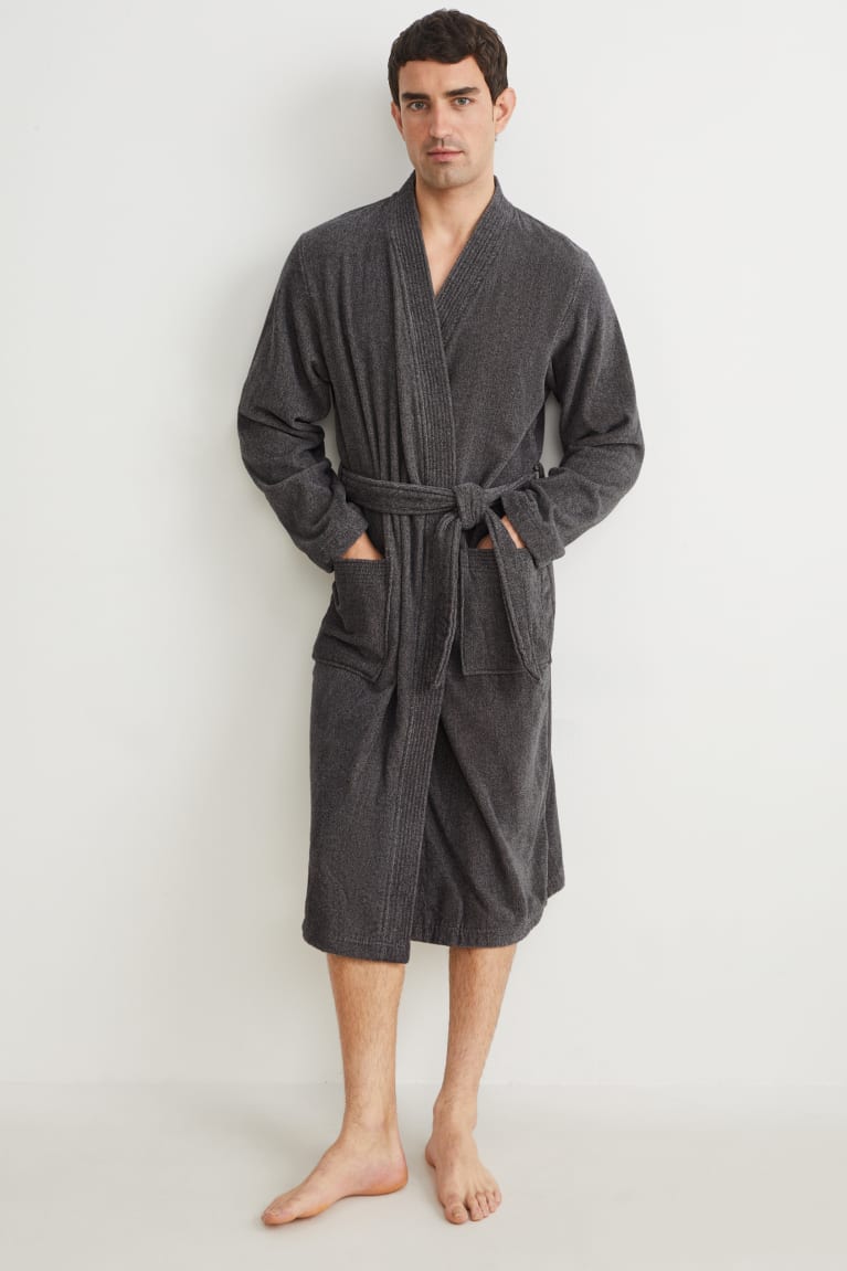 Spodne Pradlo C&A Bathrobe Organic Bavlnene Panske Siva | 6175MLKVY