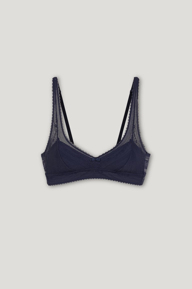 Spodne Pradlo C&A Bralette Polstrované Lycra® Damske Tmavo Modre | 4531CVAWE