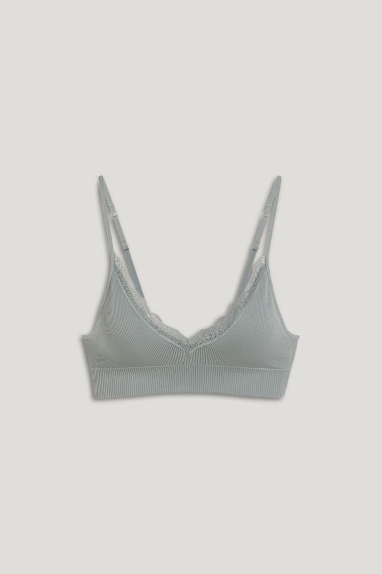 Spodne Pradlo C&A Bralette Polstrované Seamless Lycra® Damske Zelene | 5301ILECS