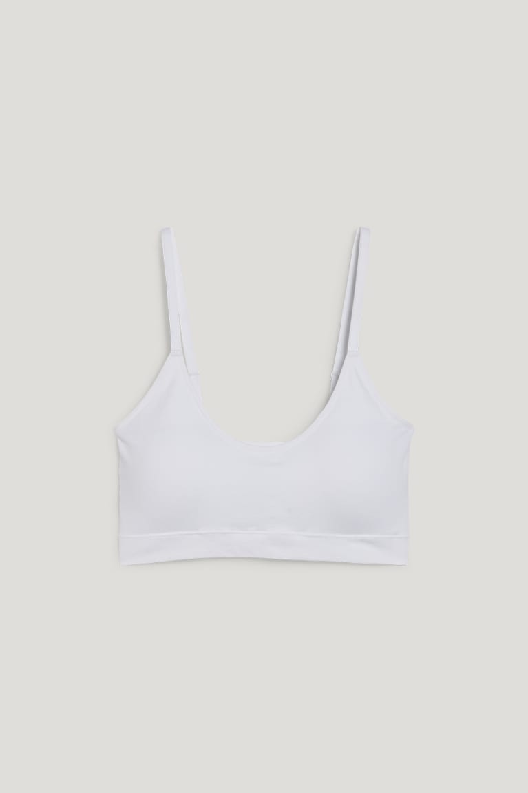 Spodne Pradlo C&A Crop Polstrované Seamless- Lycra® Damske Biele | 1840BMAVN