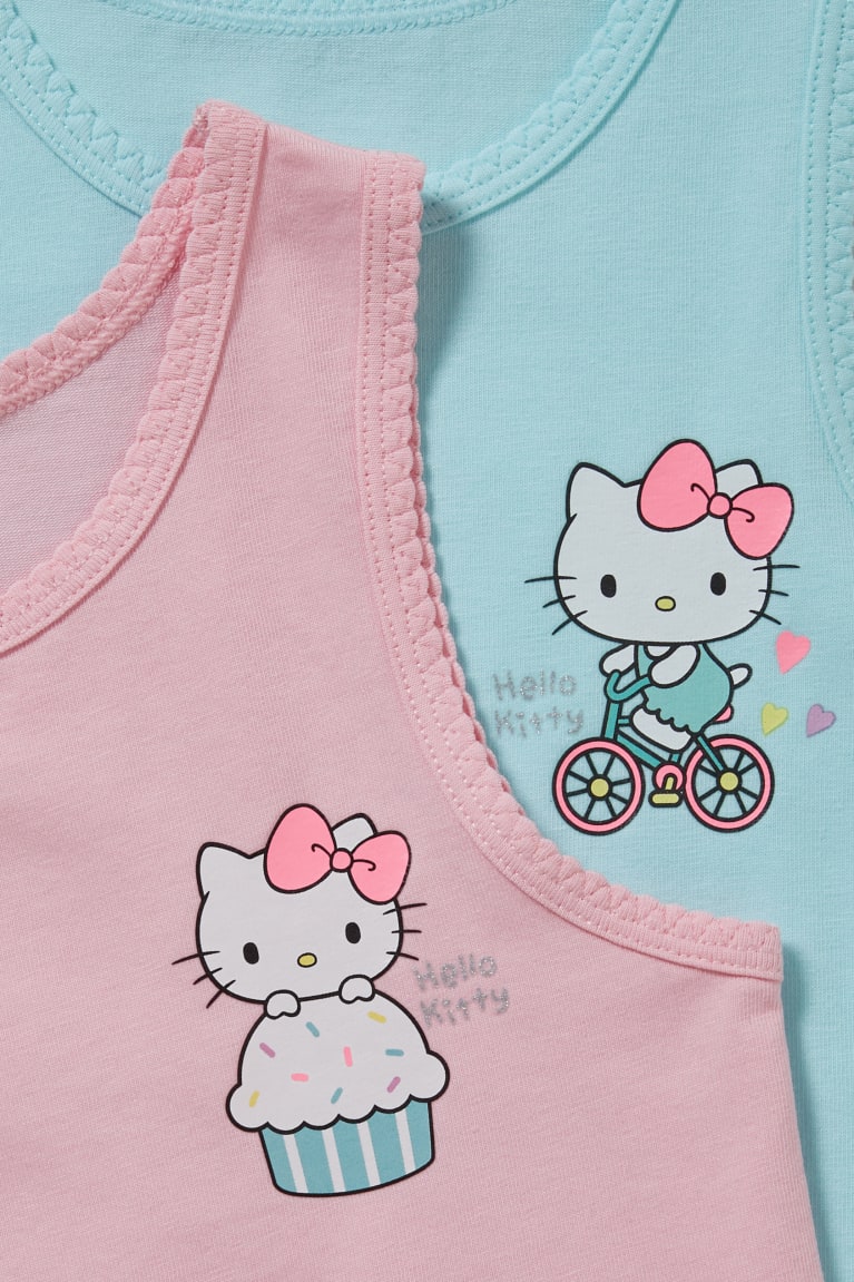 Spodne Pradlo C&A Multipack Of 2 Hello Kitty Vest Organic Bavlnene Dievcenske Svetlo Tyrkysové | 8149CZKRG