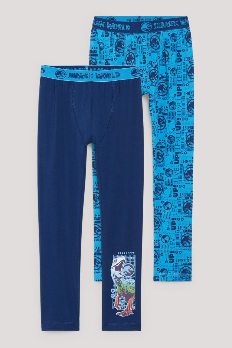 Spodne Pradlo C&A Multipack Of 2 Jurassic World Long Pants Chlapcenske Tmavo Modre | 5697GRCQL