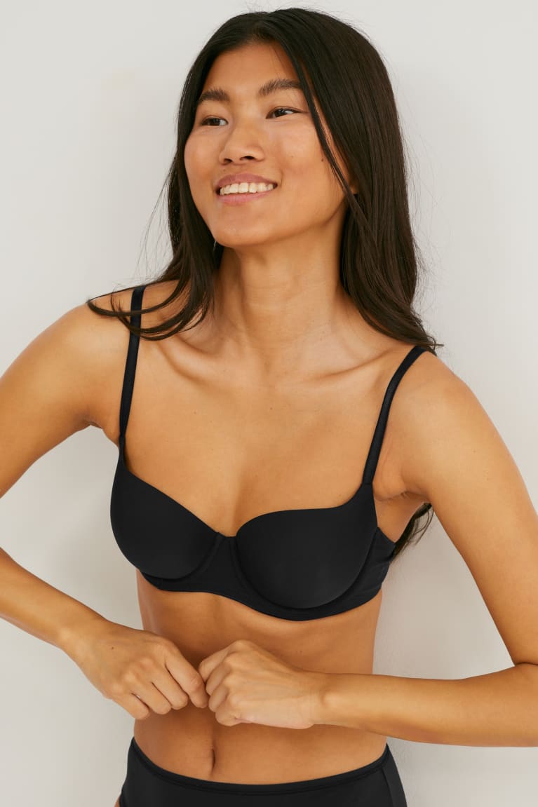 Spodne Pradlo C&A Multipack Of 2 Underwire Bra Full Coverage Polstrované Damske Čierne | 8523MVICL